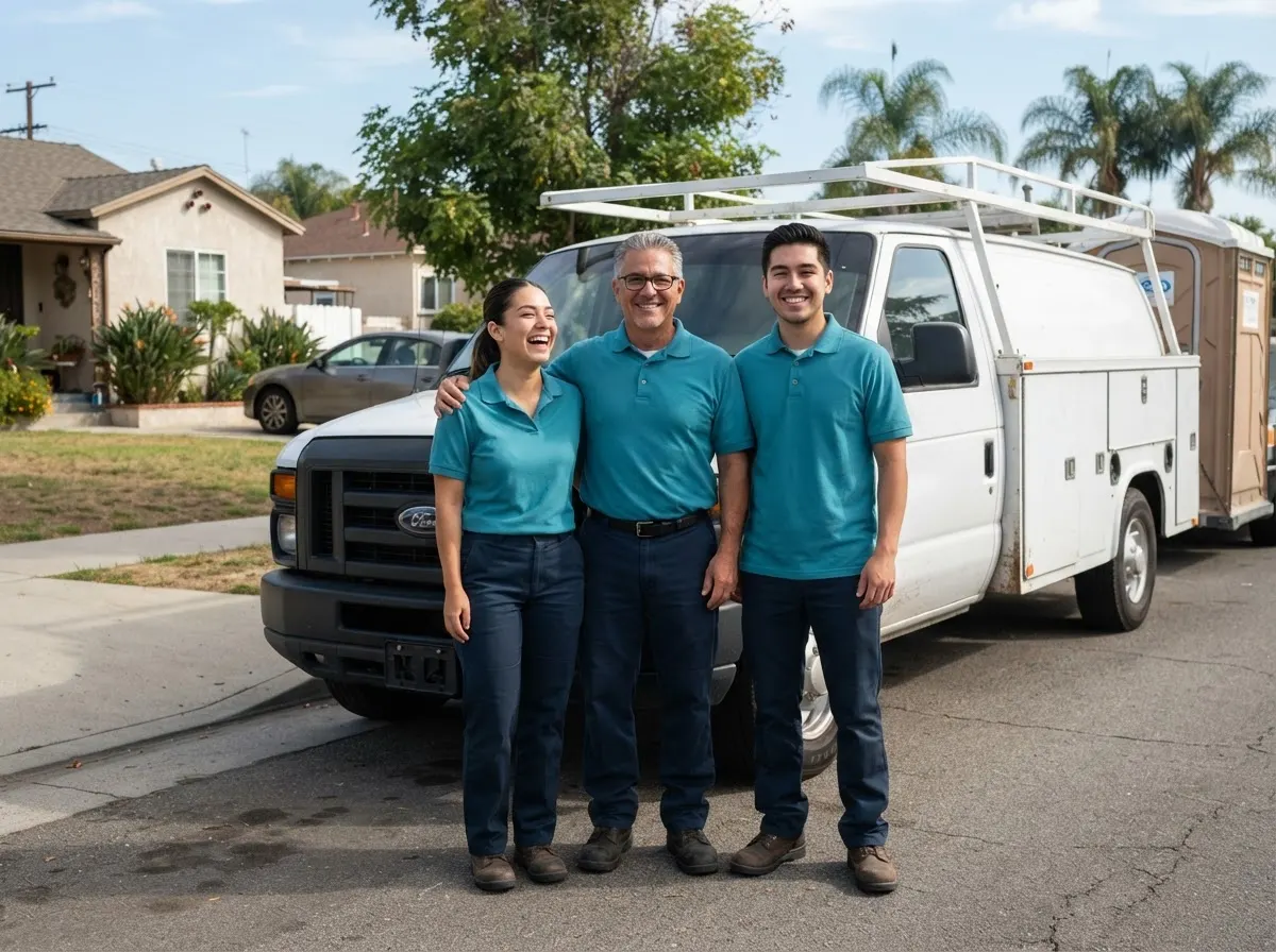 Liberty Porta Potty Rentals portable toilet rentals team in Inglewood, CA